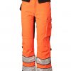 Hi-Vis STRETCH riipputaskuhousu oranssi/musta EN 20471 lk.2 - Image 3