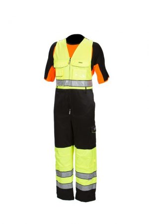 Priha huomiovärinen talviavohaalari kelta/musta EN 20471 Lk.1