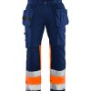 Blåkläder highvis riipputaskuhousut, stretch - Image 2