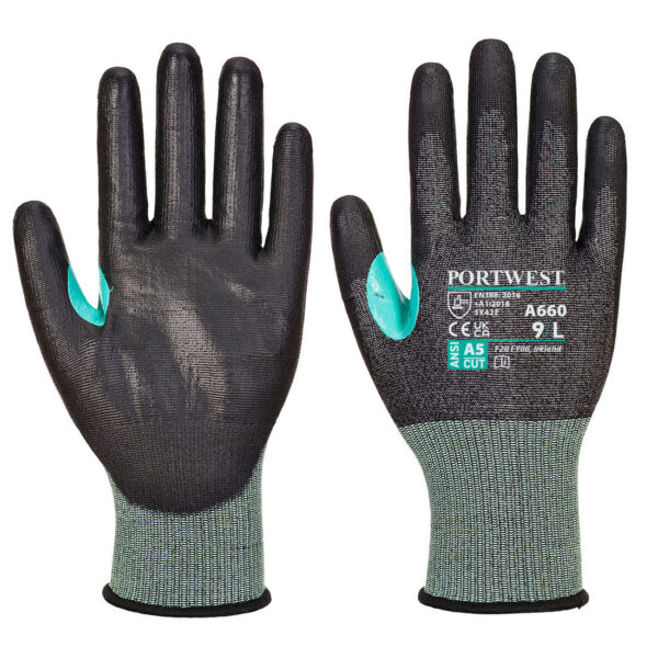 Portwest CT200 VHR18 PU Viiltosuojakäsine, 12 parin nippu