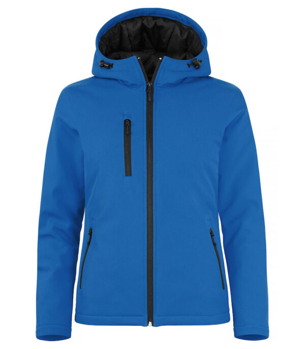 Clique naisten hupullinen topattu softshell takki