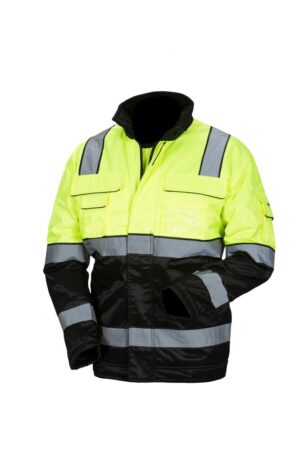 Priha huomiovärinen talvipusero kelta/musta