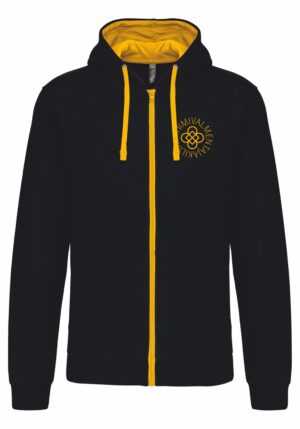 Tiimivalmentaja Tehosteväri miesten vetoketjuhuppari