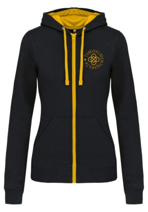 Tiimivalmentaja Tehosteväri naisten vetoketjuhuppari